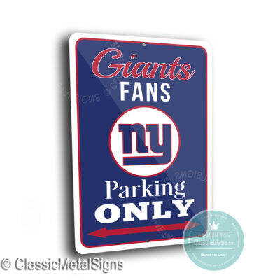 New York Giants Parking Signs