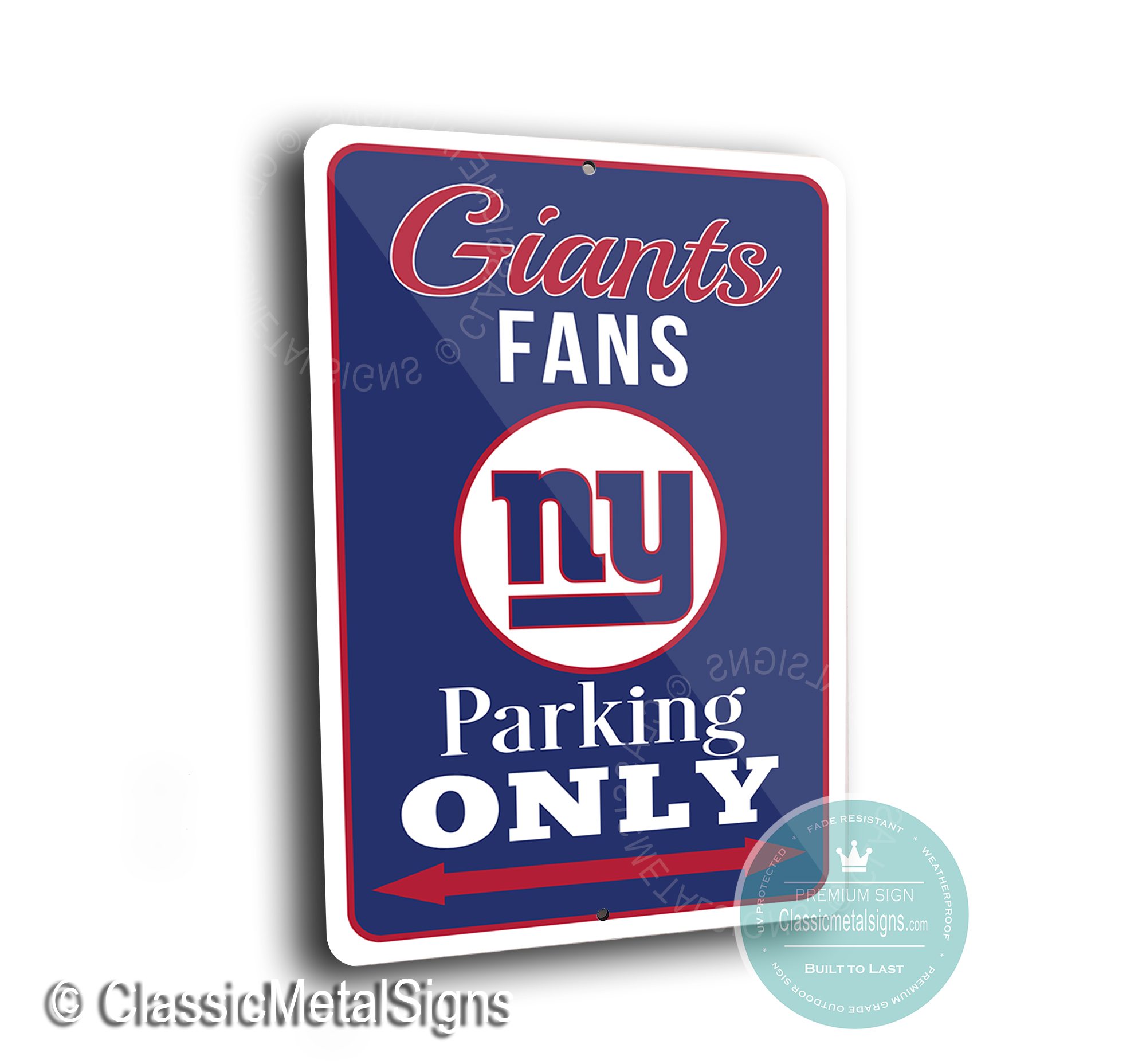 New York Giants Parking Signs