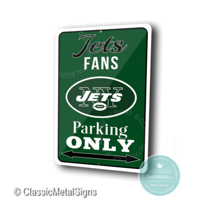 New York Jets Parking Only Signs