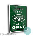 New York Jets Parking Signs