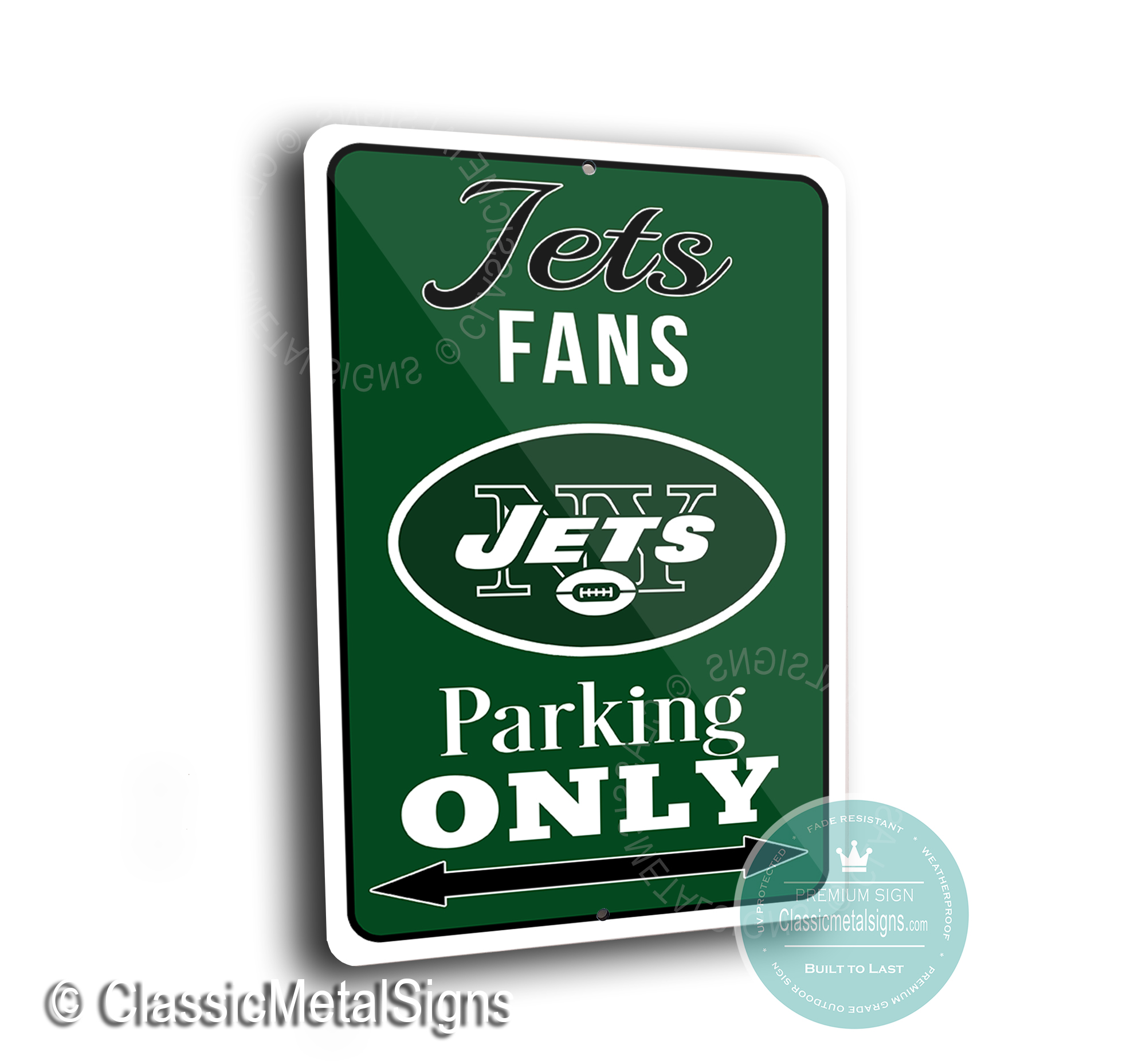 New York Jets Parking Signs