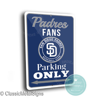 Padres Parking Only Signs