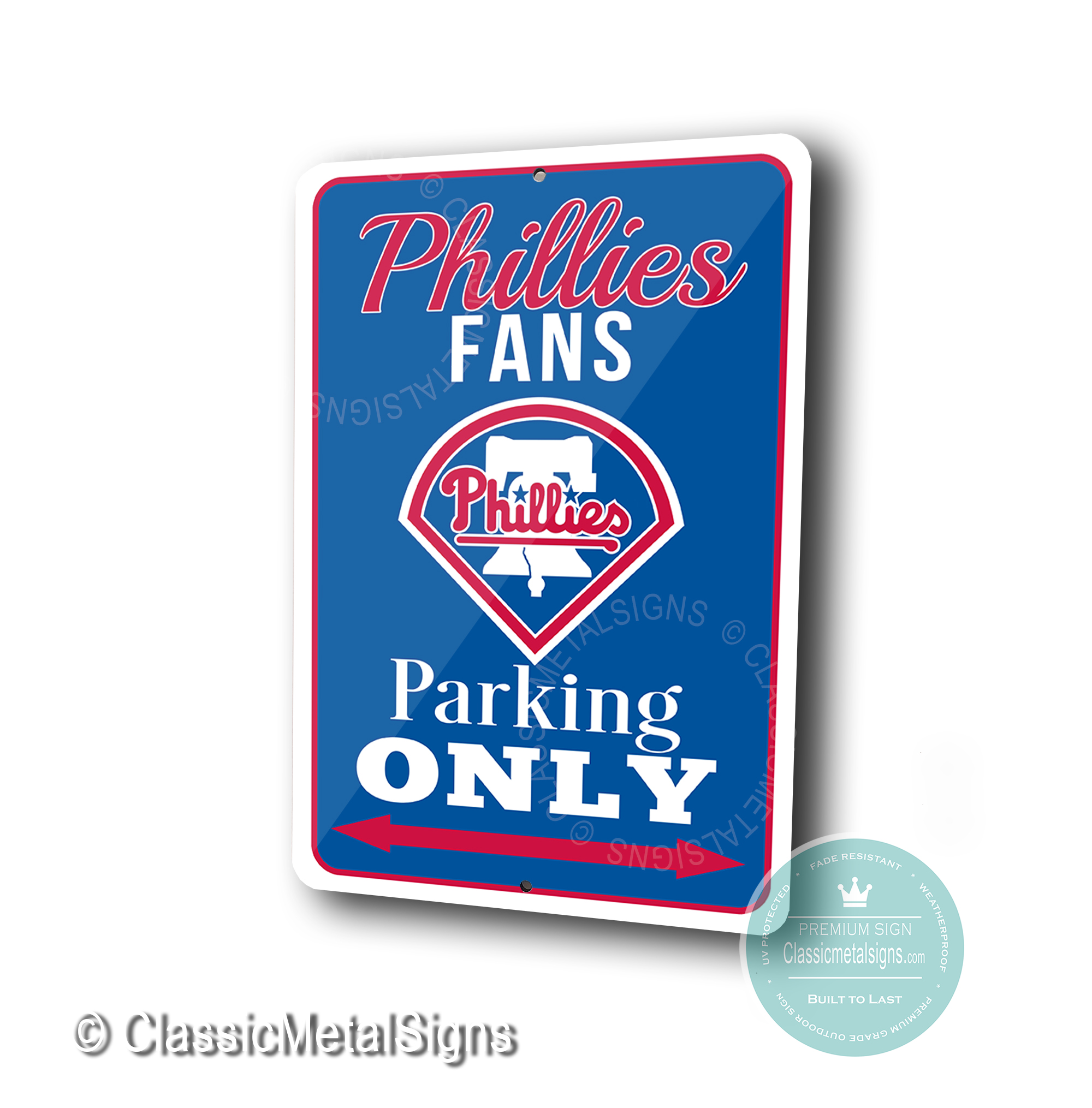 Philadelphia Phillies Parking Only signs