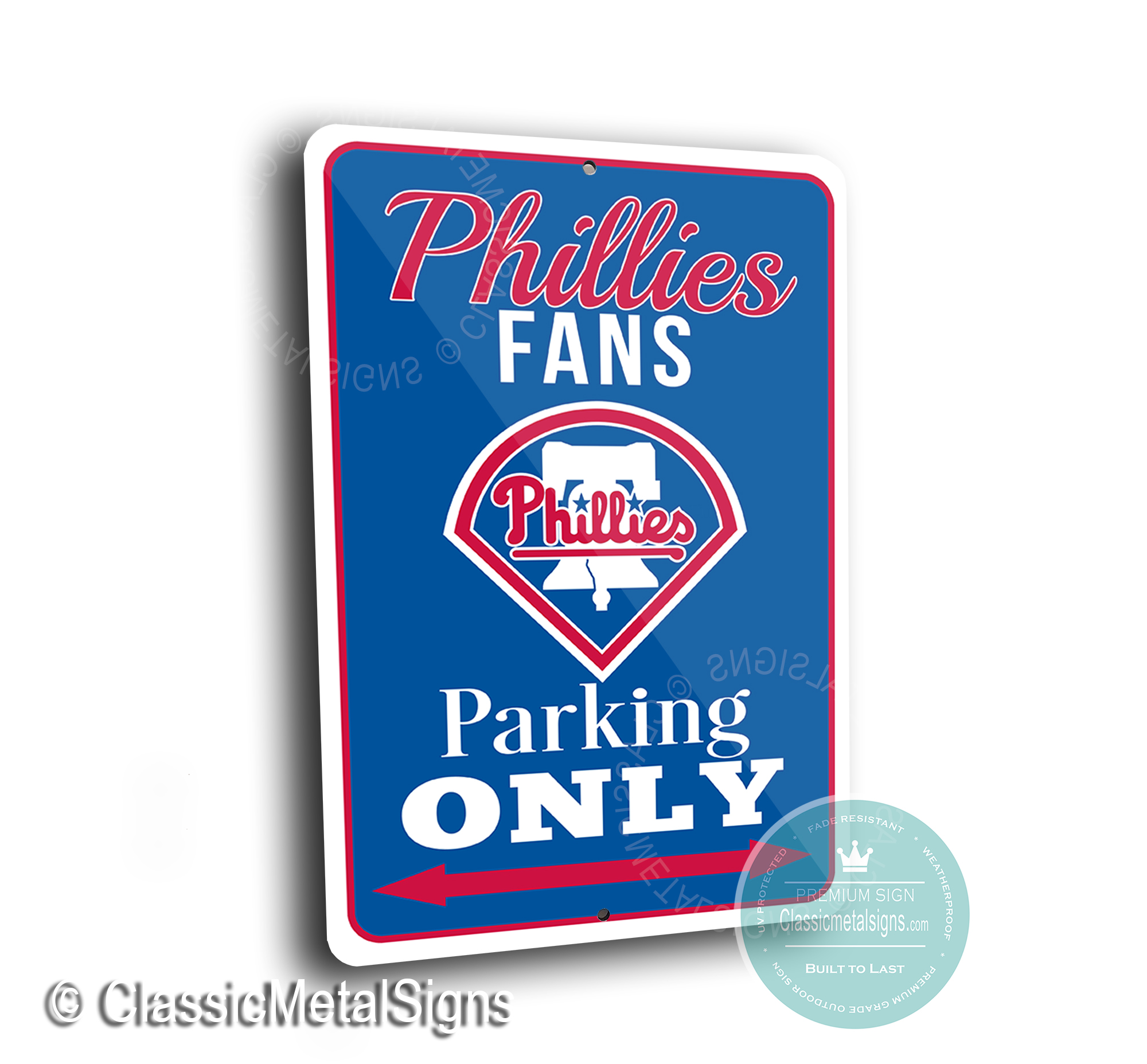 Philadelphia Phillies Parking Only signs