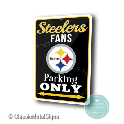 Pittsburgh Steelers Parking Only Signs