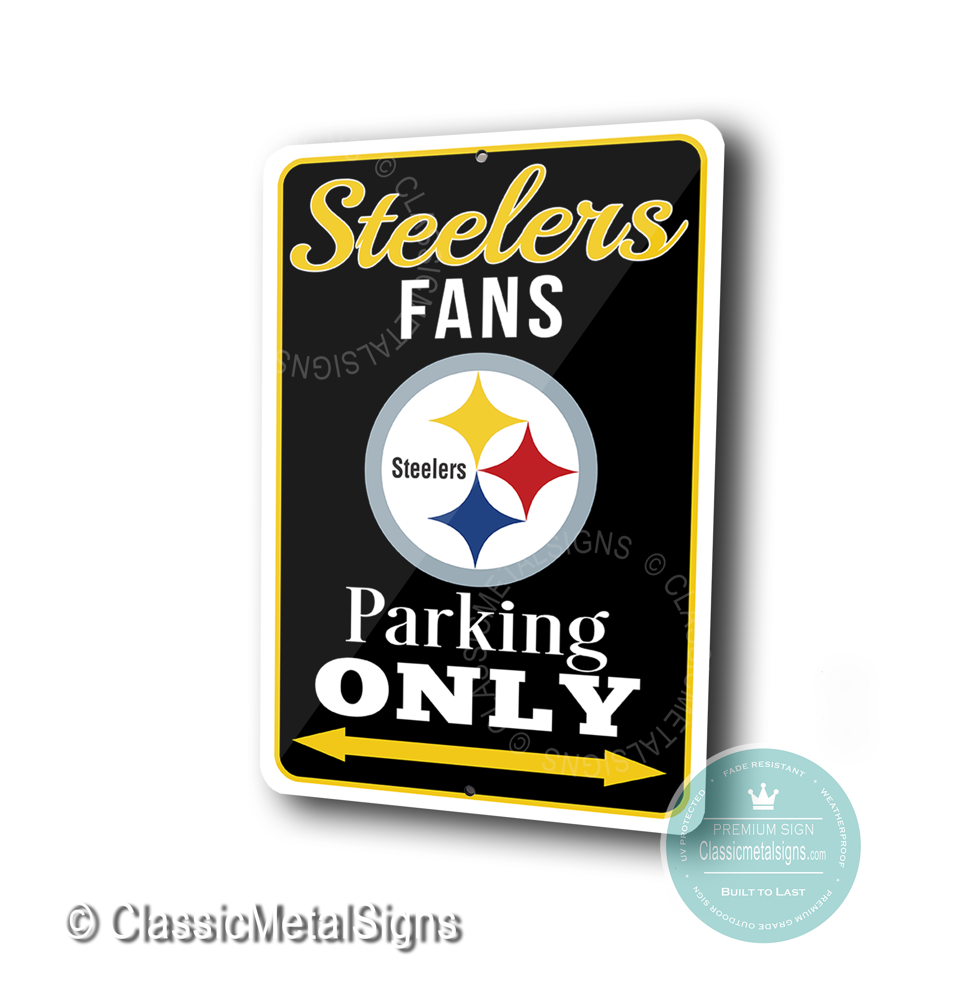 Pittsburgh Steelers Parking Only Signs