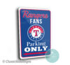 Rangers Parking Only Signs