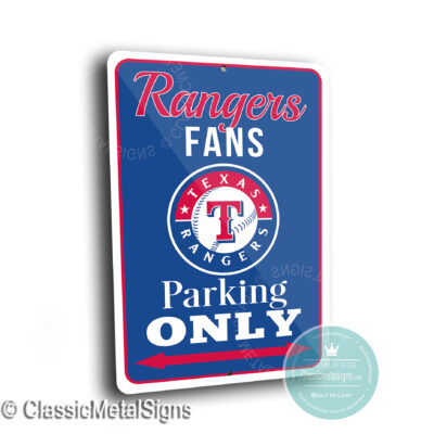 Rangers Parking Only Signs