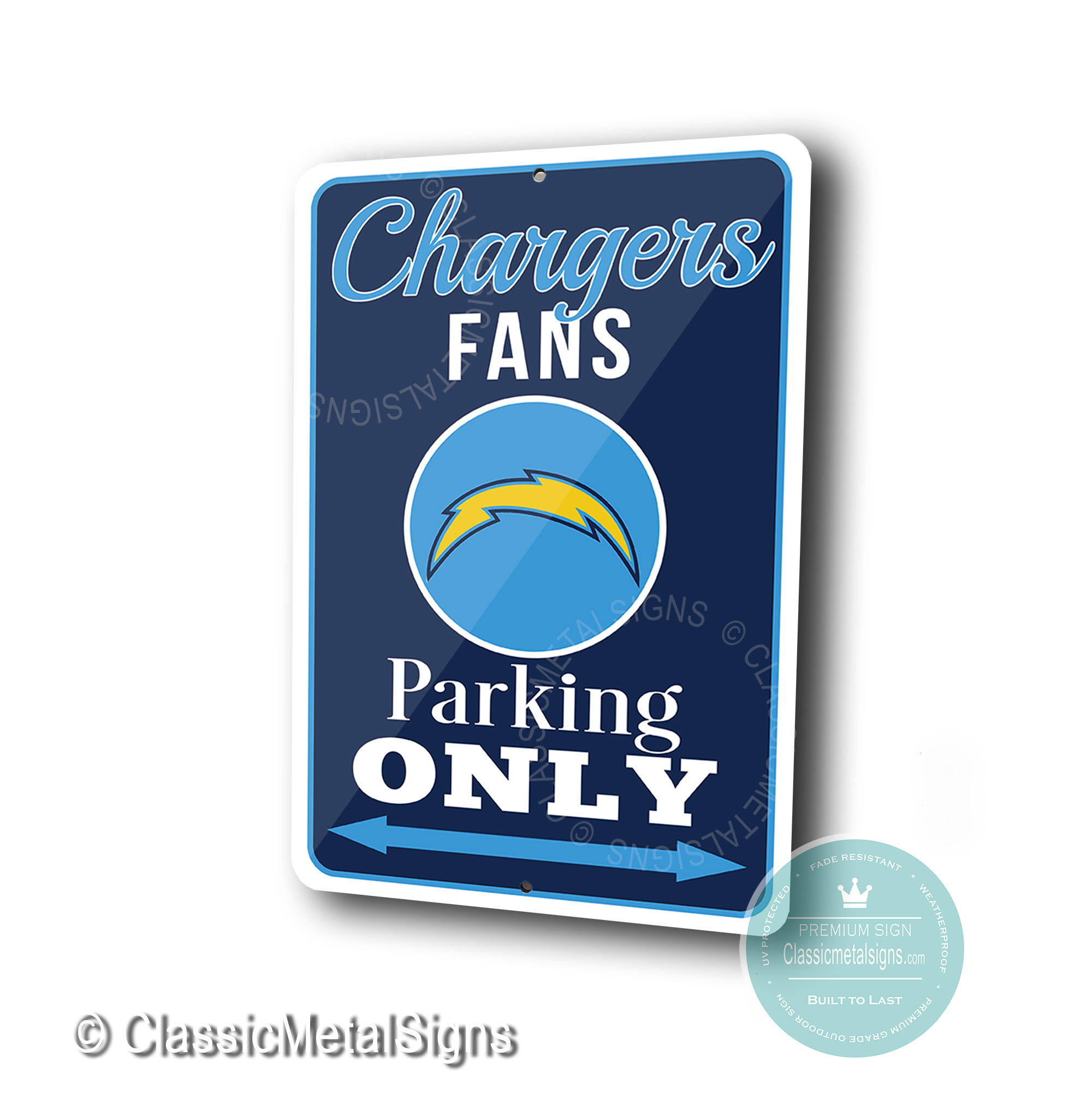 San Diego Chargers Parking Only Signs