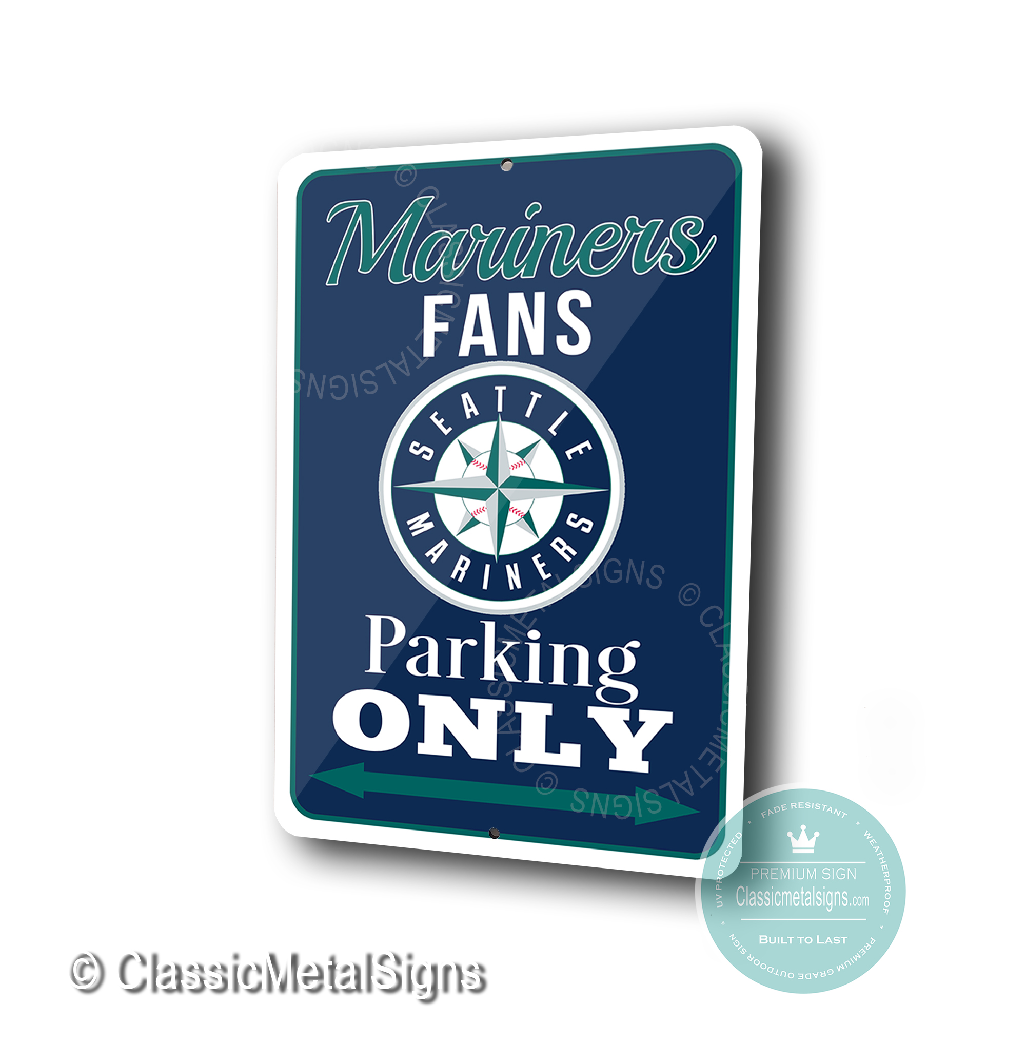 Seattle Mariners Parking Only Signs