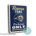 St Louis Rams Parking Sign