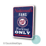 Washington Nationals Parking Only sign