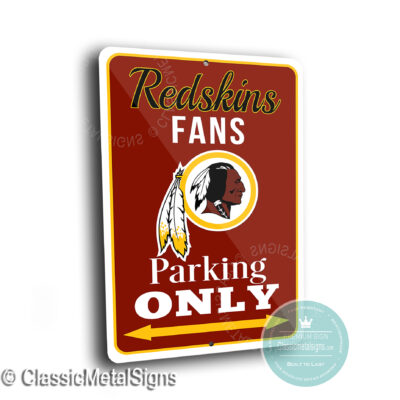 Washington Redskins Parking Signs