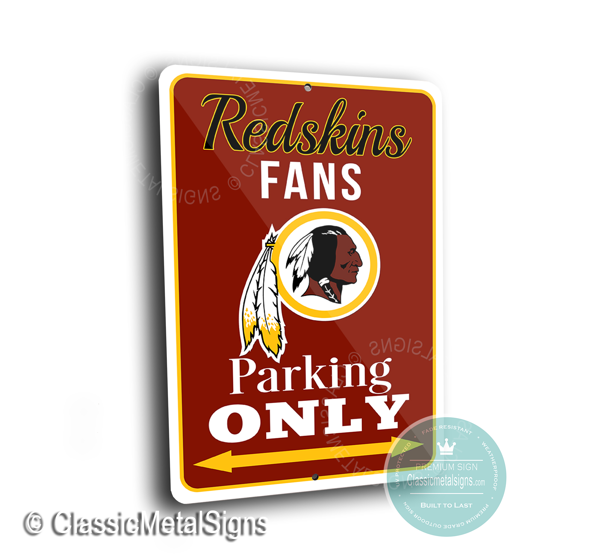 Washington Redskins Parking Signs