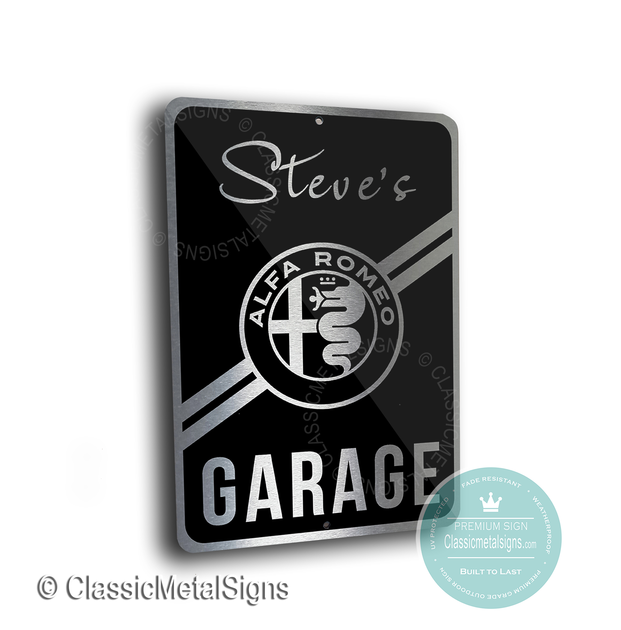 Alfa Romeo Garage Sign