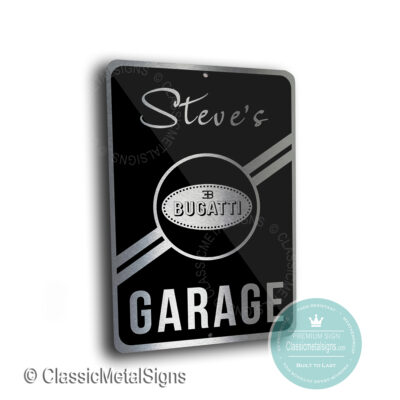 Bugatti Garage Signs