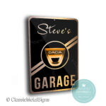 Custom Dacia Garage Sign