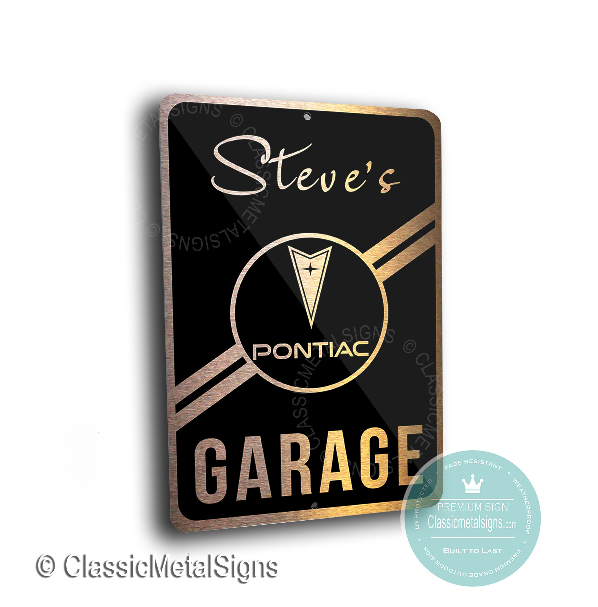 Custom Pontiac Garage Signs