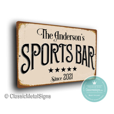 Custom Sports Bar Signs