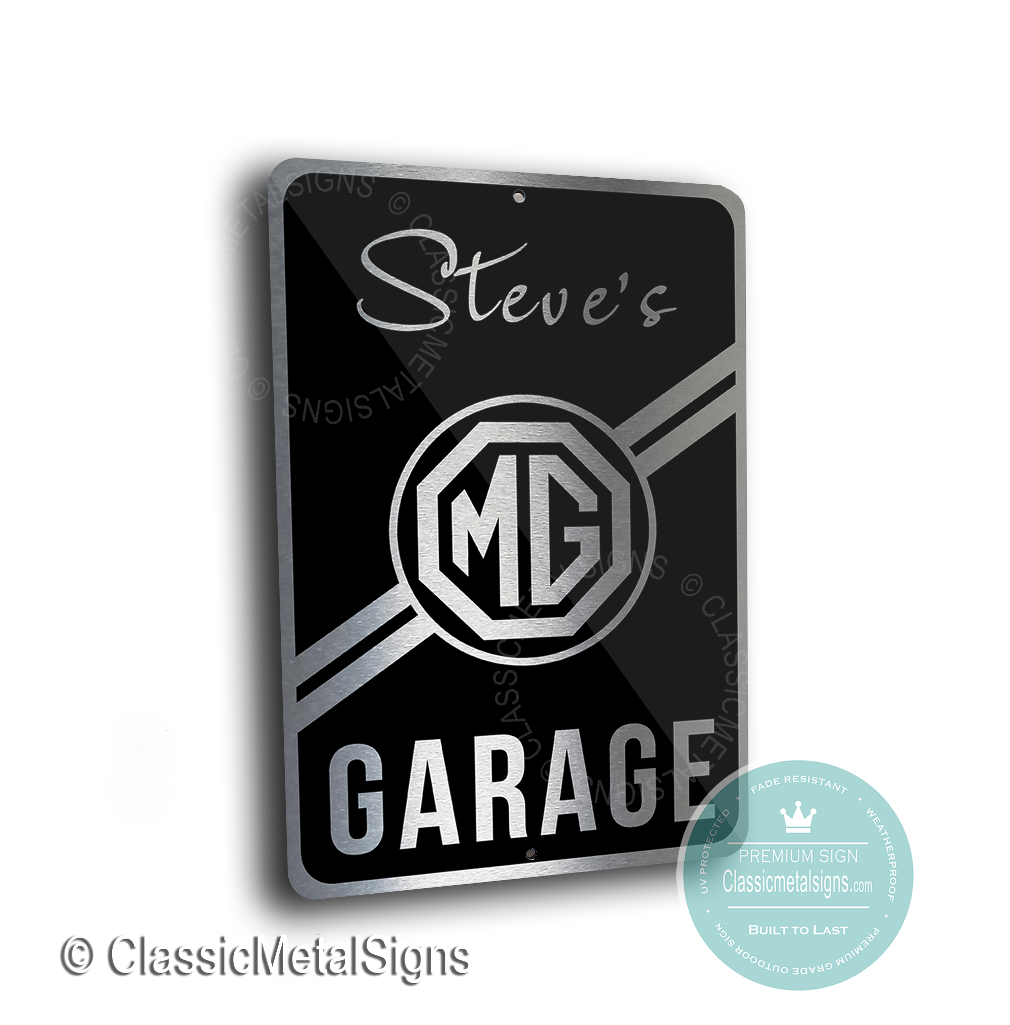 MG Garage Signs