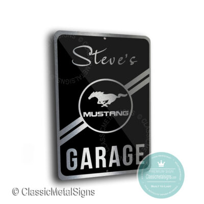 Mustang Garage Signs