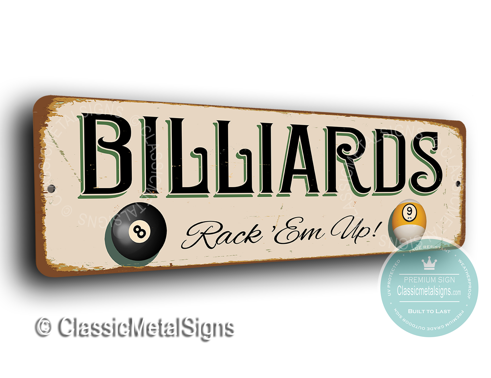 Billiards Sign