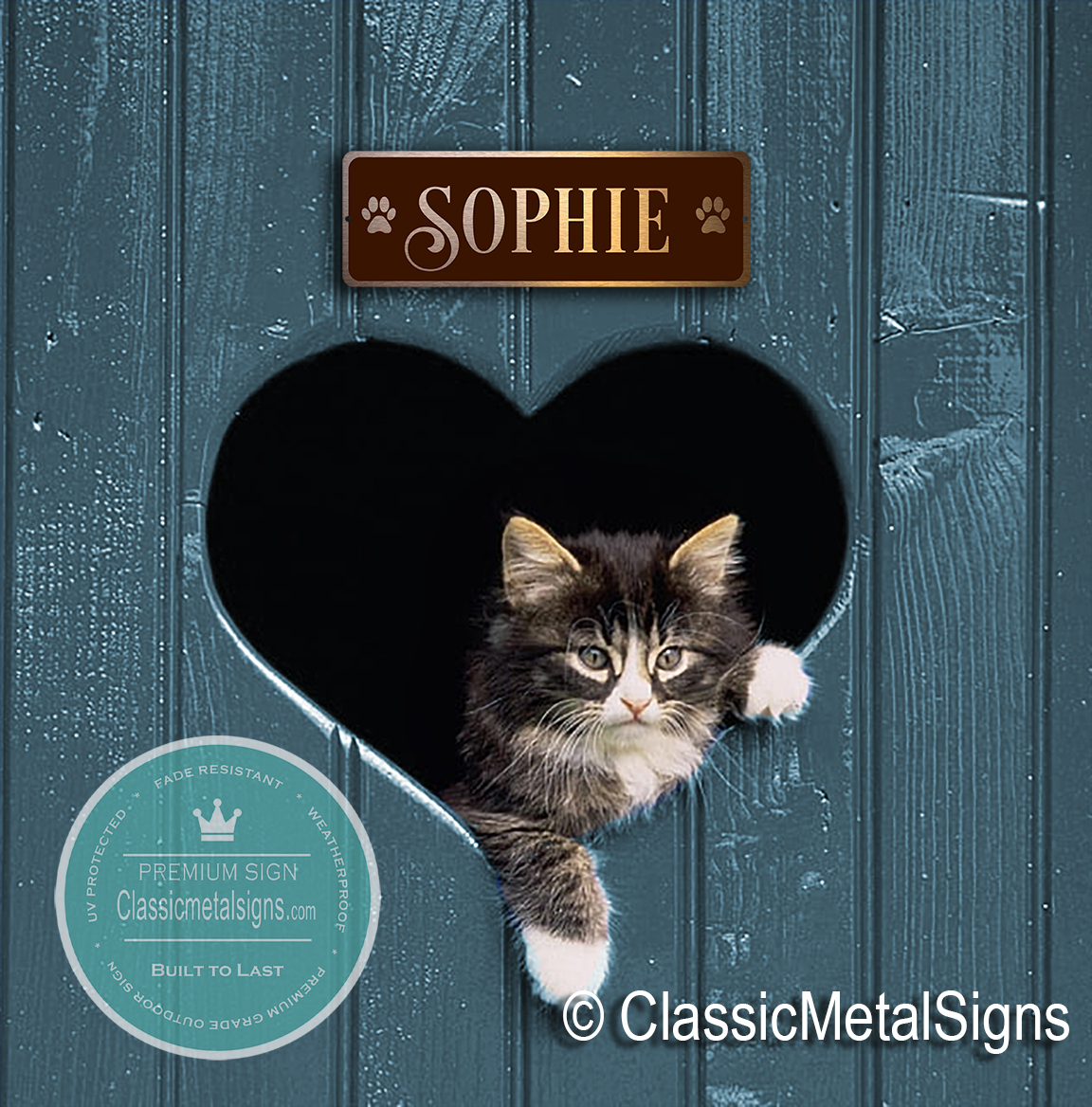Personalized Cat Name Sign