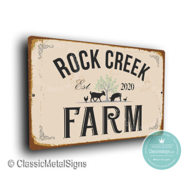 Custom Farm Name Sign