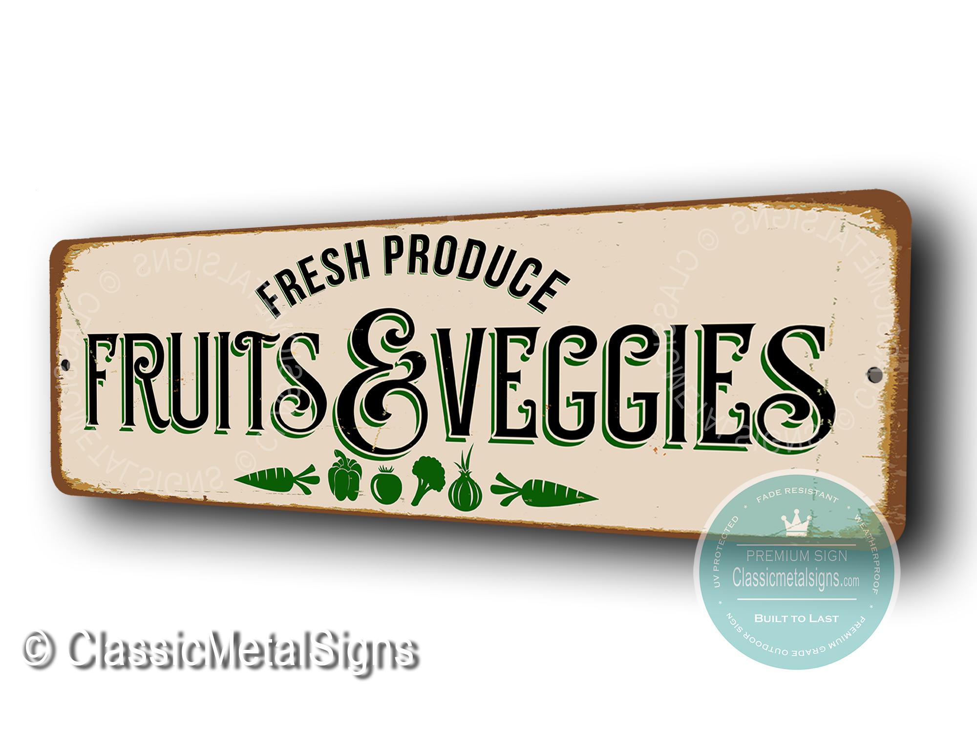 Fruits and Veggies Sign