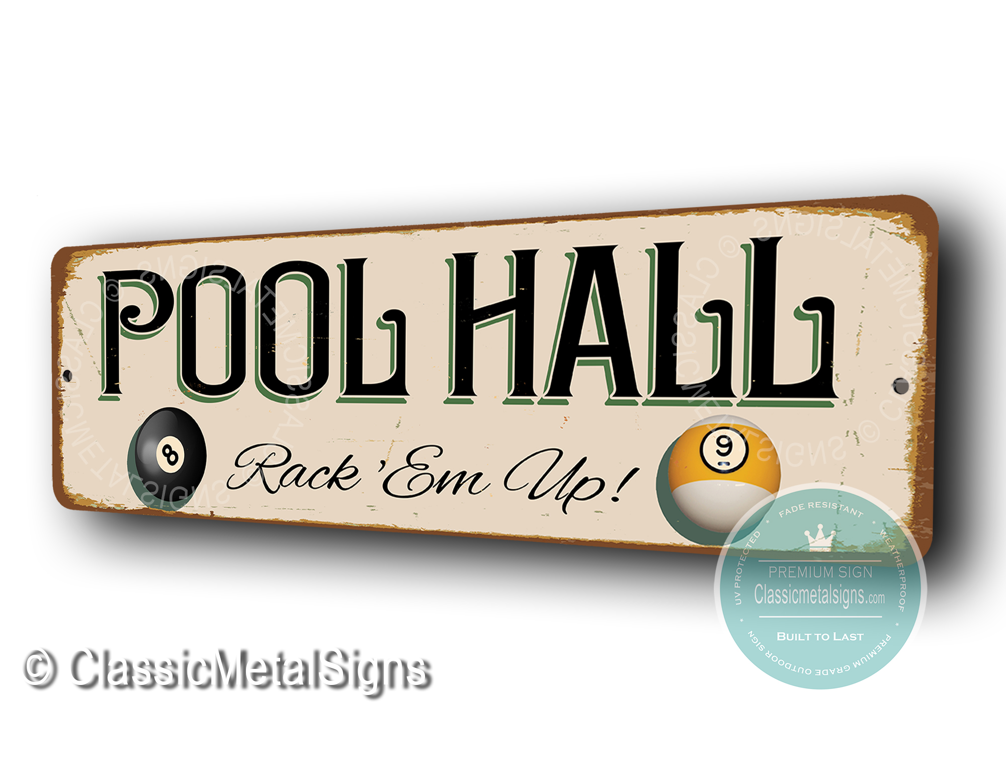 Pool Hall Signs