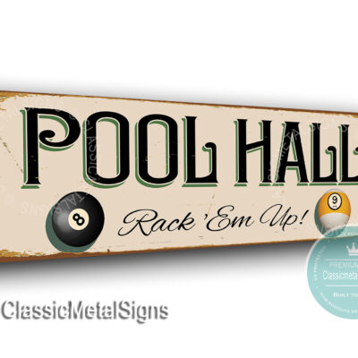 Pool Hall Sign