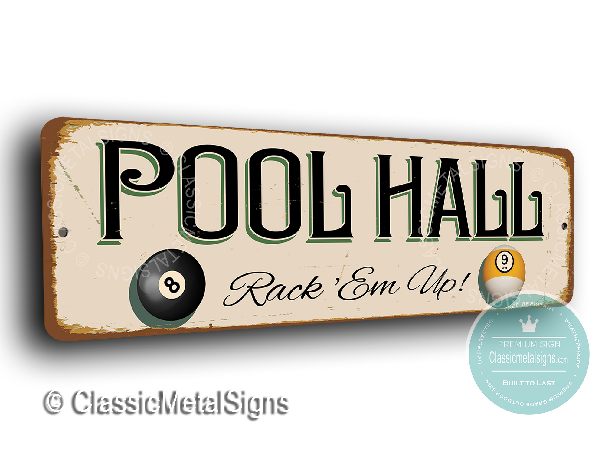 Pool Hall Sign
