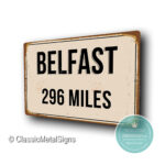 Belfast Street Sign