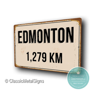 Edmonton Distance Sign