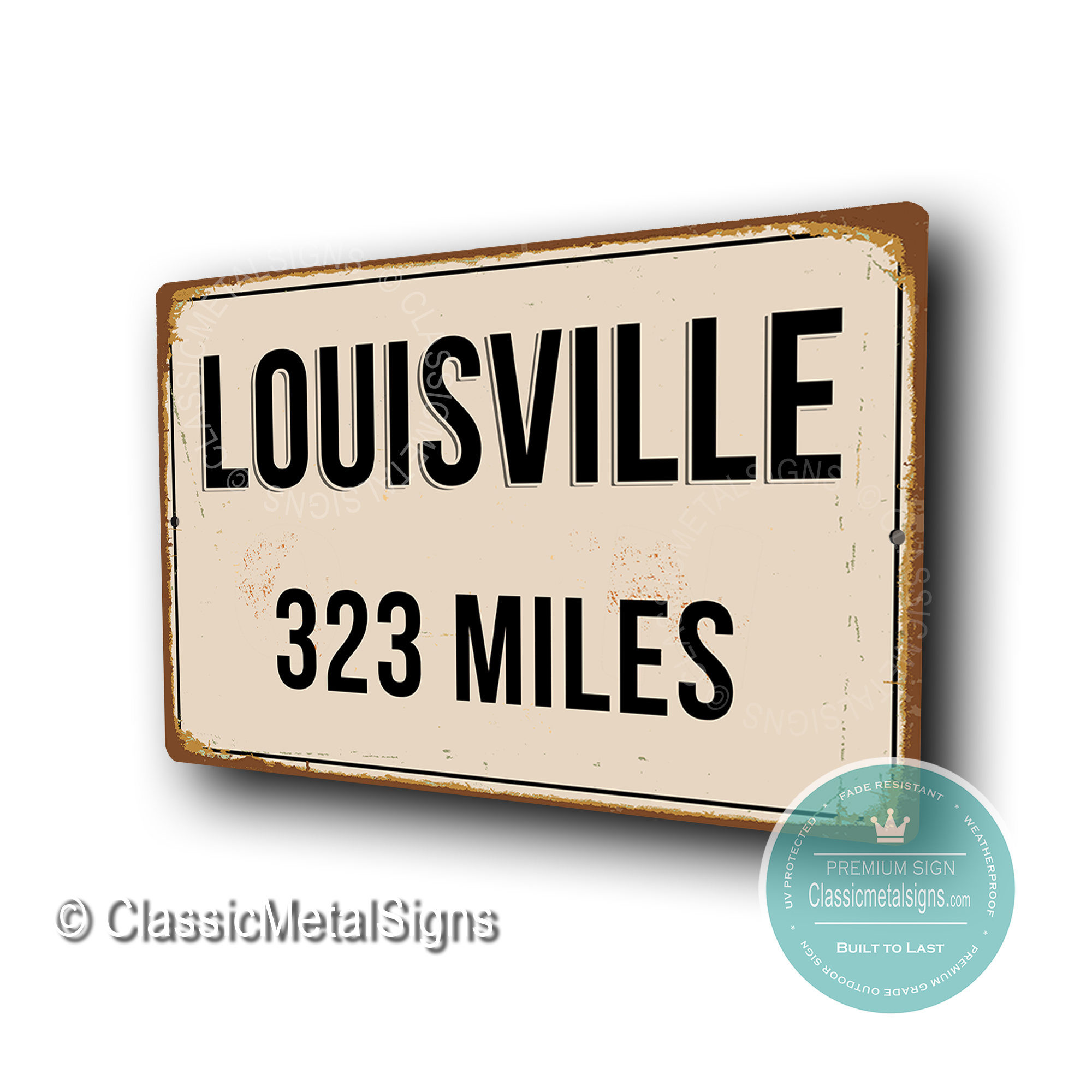 Louisville Distance Sign