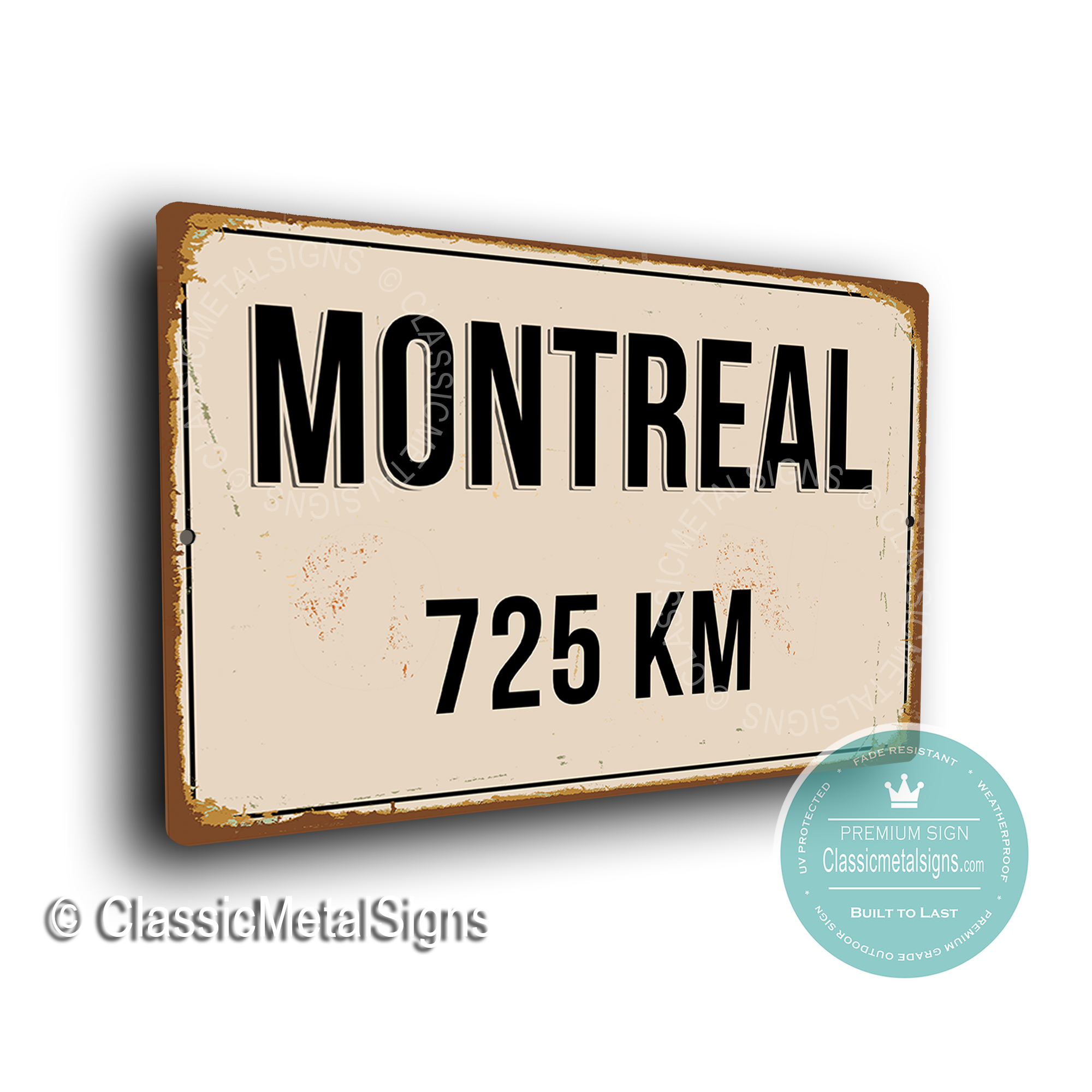 Montreal Distance Sign