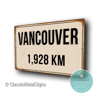Vancouver Distance Sign