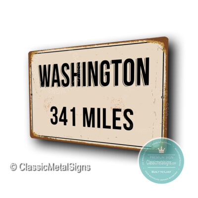 Washington Distance Sign