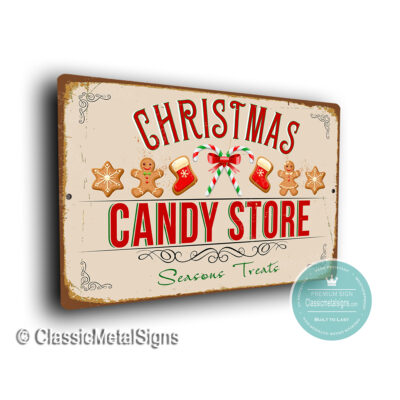 Christmas Candy Store Sign