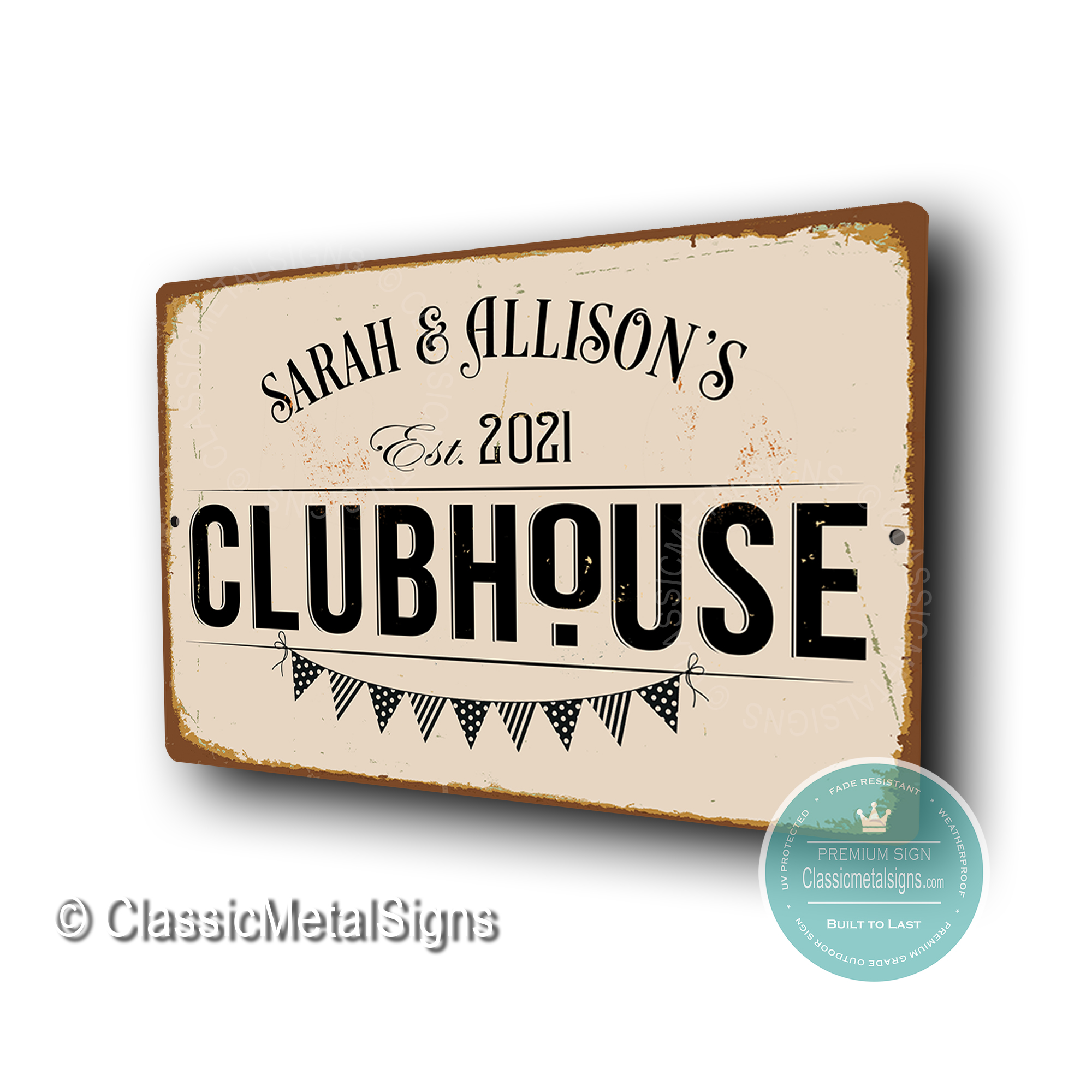 Custom Clubhouse Sign