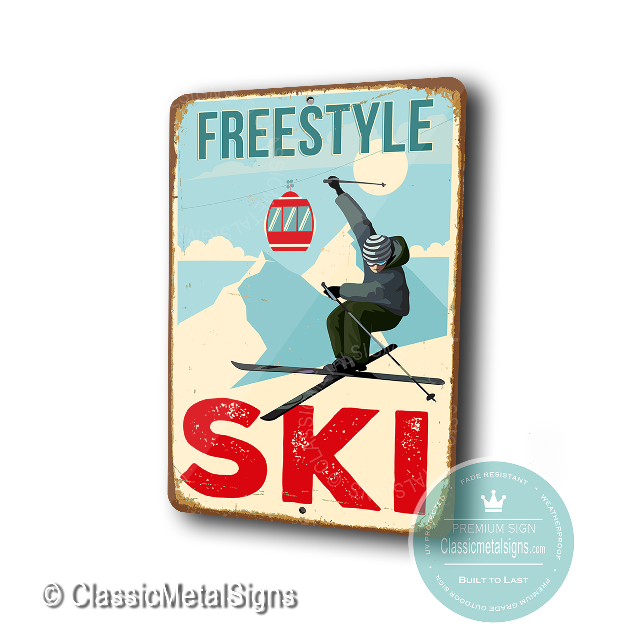 Freestyle Ski Sign | Ski Signs | Ski Decor
