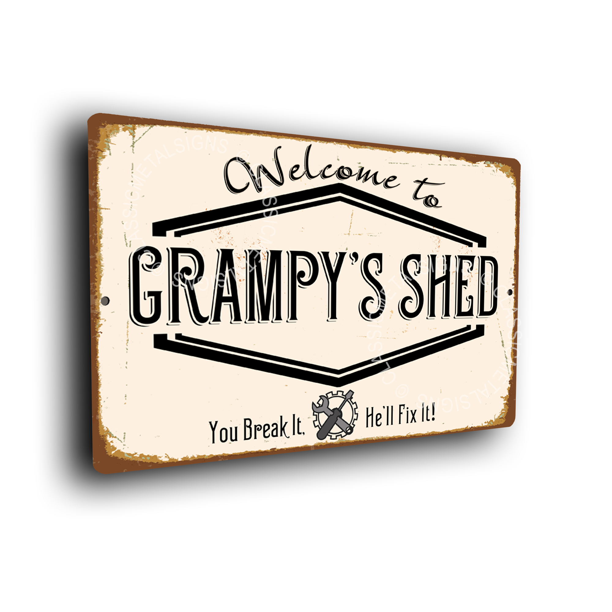 Grampy's Shed Signs