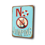 No Jumping Sign