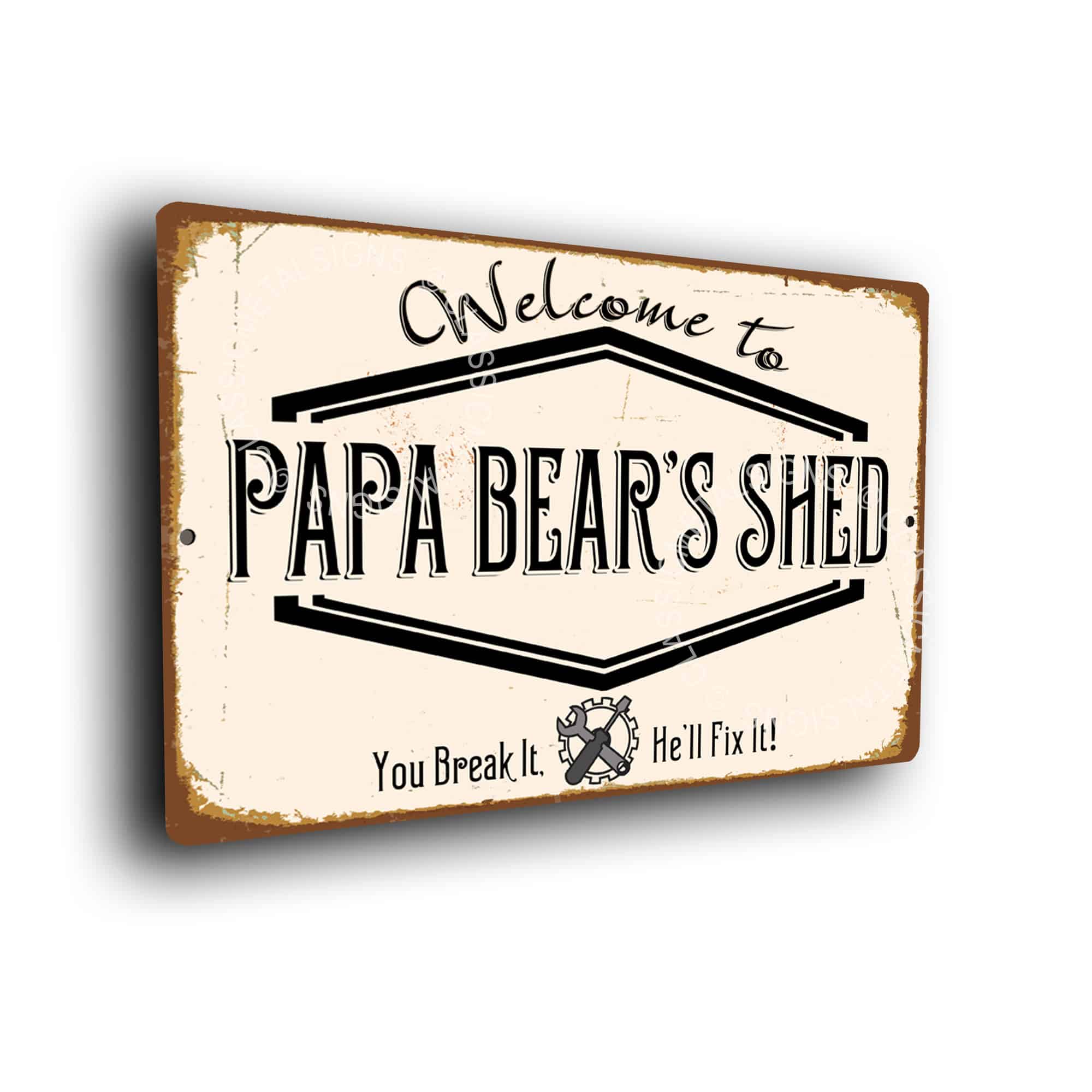 Papa Bear's Shed Signs