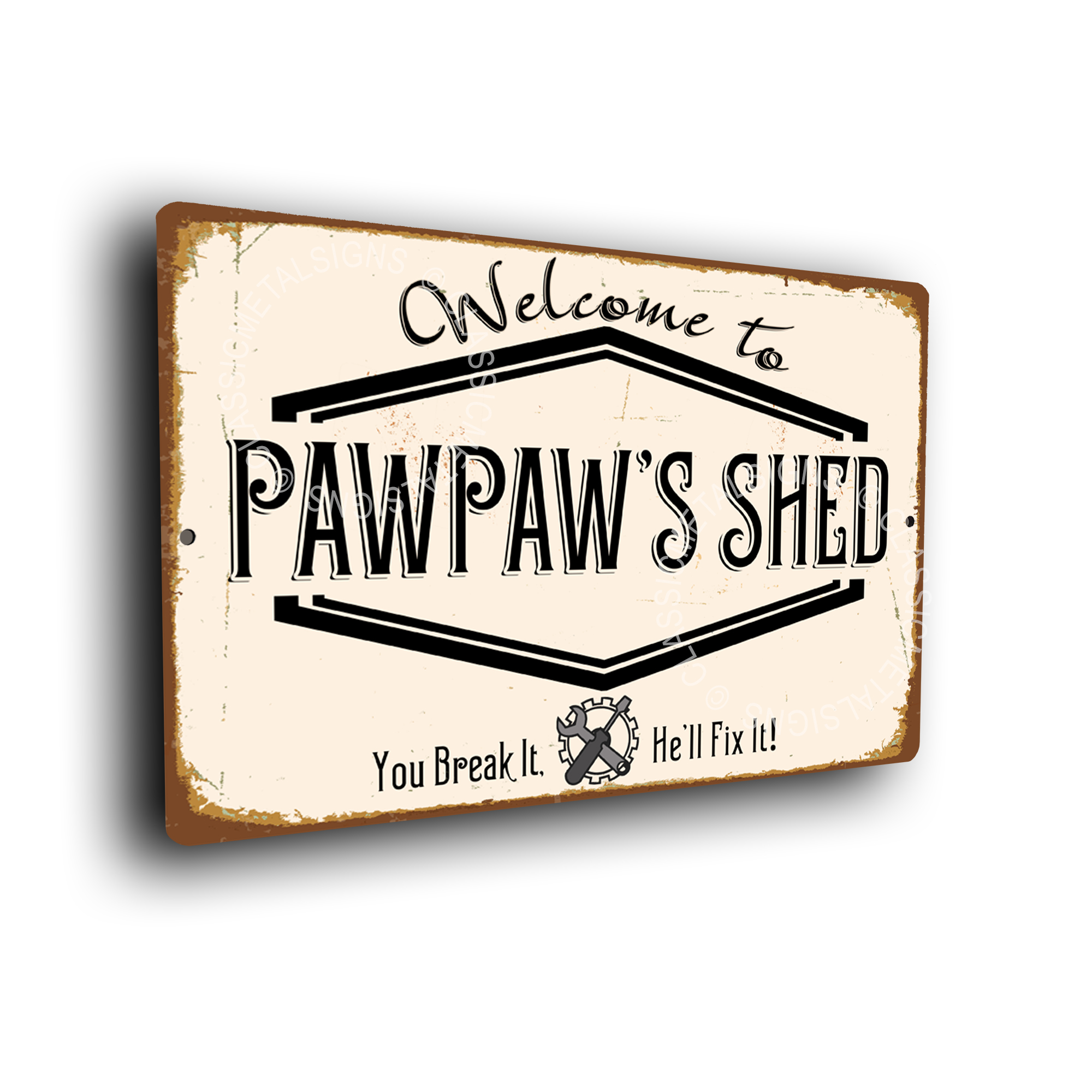 Papaw's Shed Signs
