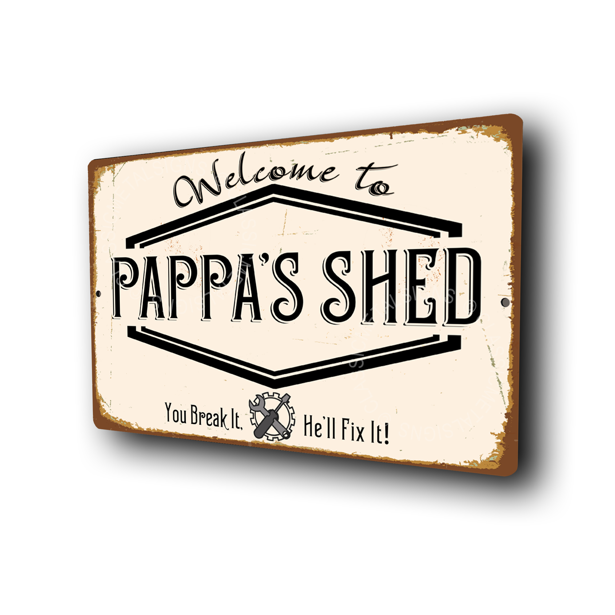 Pappa's Shed Sign