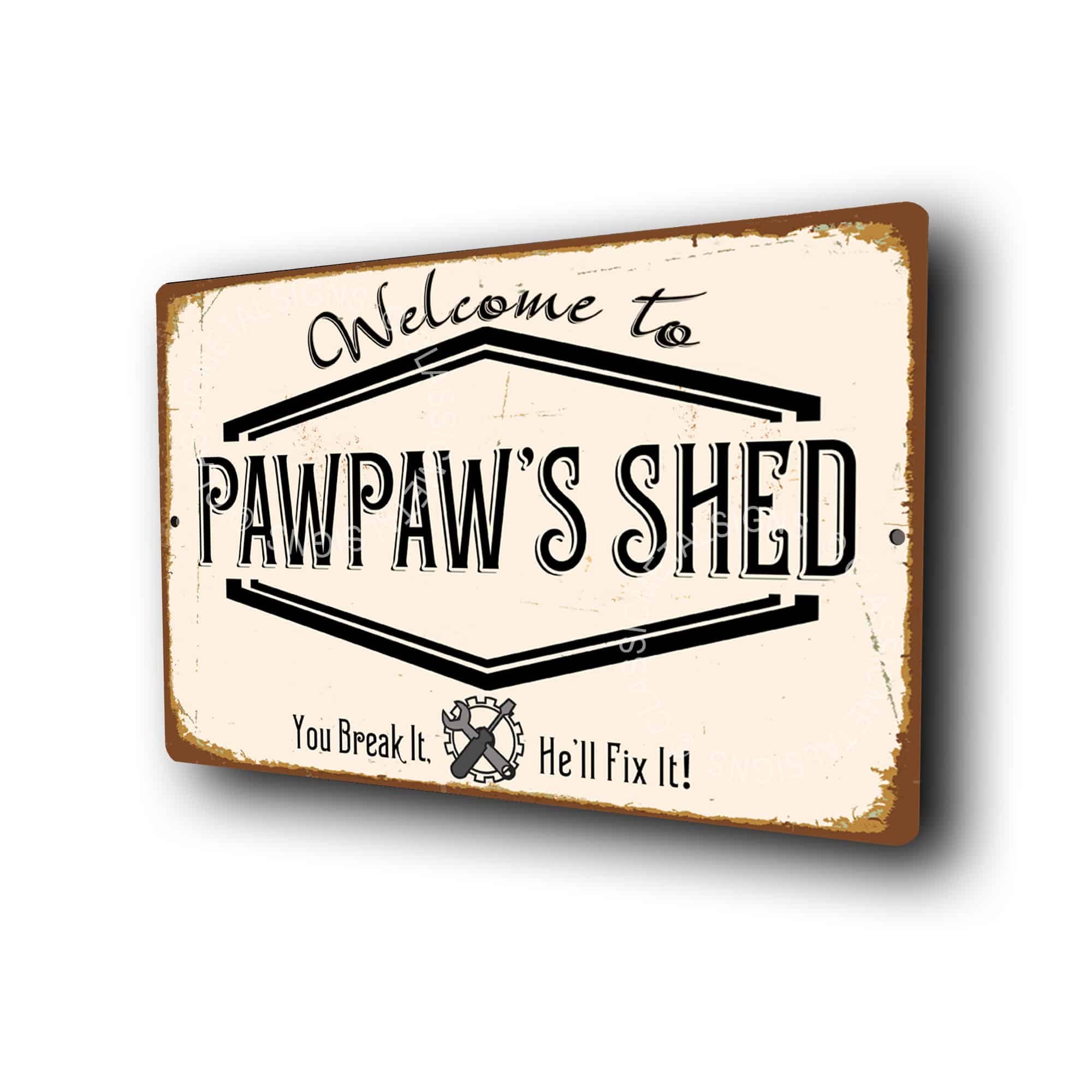 Pap's Shed Sign