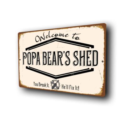 Popa Bear's Shed Sign