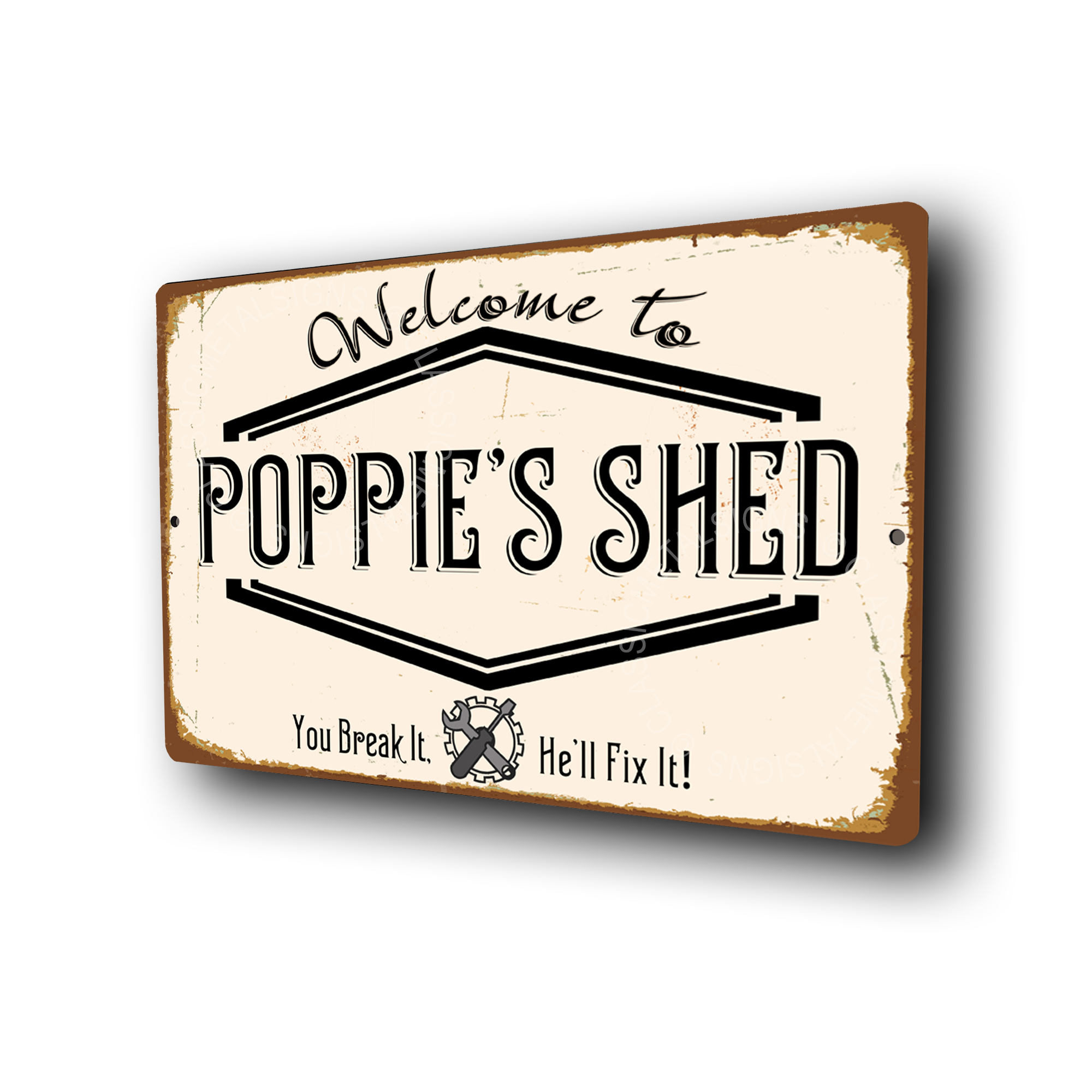 Poppie's Shed Sign