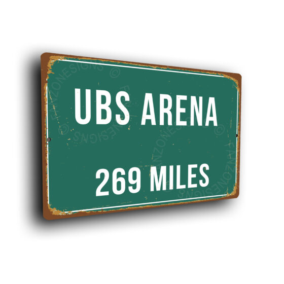 UBS Arena Highway Sign Gift for New York Islanders Fan NHL
